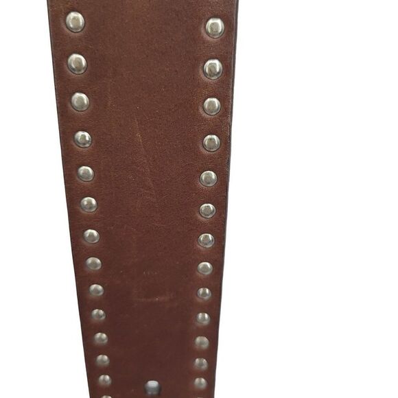 Womens Italian Leather Belt M 34\
